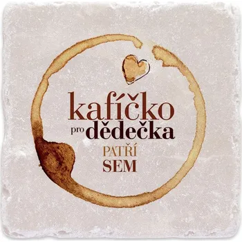 Digitální fotoaparát Mramorový tácek - Kafíčko pro dědečka