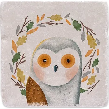 Digitální kompakt Mramorový tácek - Sovička