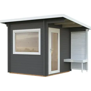 Sauna Sauna PALMAKO SANNA 4,1 m² outdoor Barva: Tmavě-šedá + bílá