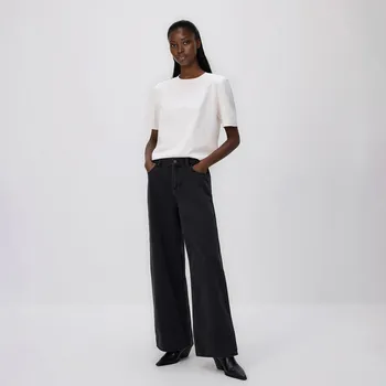 Dámské džíny Reserved - Džíny wide leg - černý - 532GE-99J - 532GE-99J-46