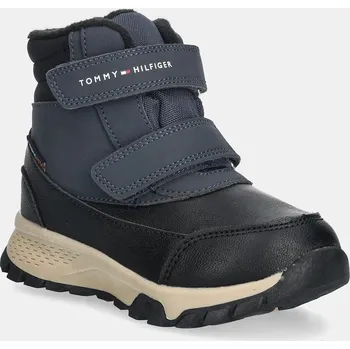 Dívčí zimní obuv Dětské zimní boty Tommy Hilfiger tmavomodrá barva, T1X5-34134 T1X5.34134.24.29 59X, EUR 25