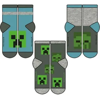 Fashion UK Ponožky 3 páry Minecraft
