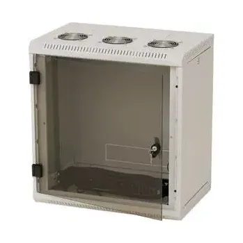 modulární přístroj a rozvaděč Nástěnný rack RUA 15U/600mm, plechové dveře, odním.bočnice