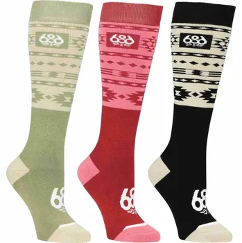 Pánské ponožky 686 ponožky - Wmns Southwest Socks - 3 Pack Assorted (AST)