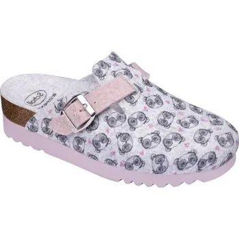 Dámská zdravotní obuv Scholl AMIATA 2.0 - světle šedé dámské domácí zdravotní pantofle