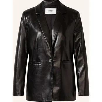 Comma Casual Identity Dámské Sako V Koženém Vzhledu, černá, 46