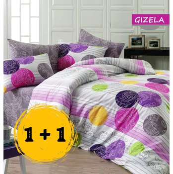 Povlečení Bavlněné povlečení Gizela Velikost: Na peřinu 200x220 a 2 polštáře 70x90- francouzský rozměr (atyp)