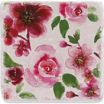Digitální kompakt Mramorový tácek - Rozkvetlé růže