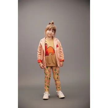 Dívčí legíny Dětské legíny Mini Rodini Alpine flowers 25730121 žlutá 11X, vel. 104-110