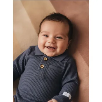 Oblečení a móda Sinsay - Body s golierom - námořnická modrá - 857FW-59X - 857FW-59X-74