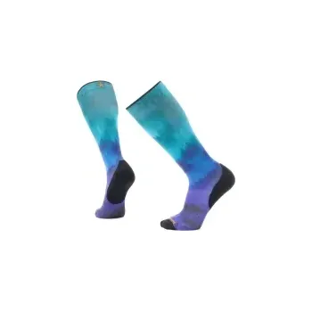 Dámské termo ponožky Smartwool Ski Targeted Cushion Compression Print OTC Socks, Black