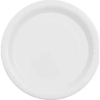 Talíř Papírové talíře bílé 23 cm 6 ks