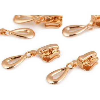 Zip Jezdec ke kostěným zipům No 5 ozdobný Varianta: 7 růžové zlato, Balení: 10 ks 31328/20528/276786