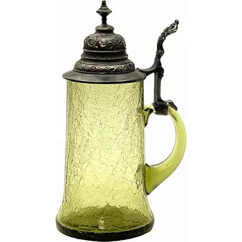 přísavka na sklo Půllitr 0,5l - Krakle - s cínovým víčkem - lesní zelená | 89880