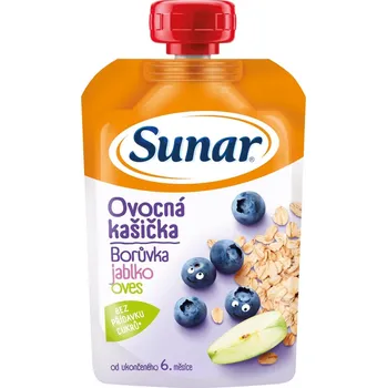 Sunar kašička 120g jablko a borůvka 6m