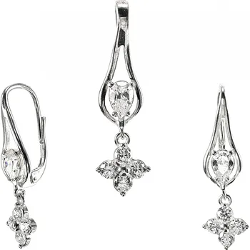 Souprava šperků Stříbrný set 925/1000 ( kytičky zdobené 98700)