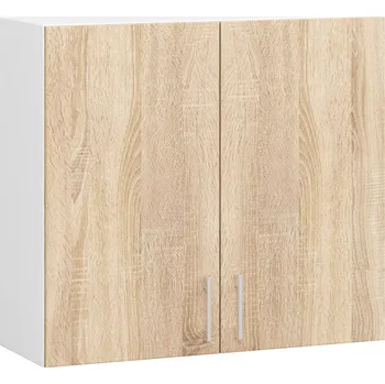 Policová skříň Kuchyňská závěsná skříňka W 80cm D2 H720 Artus bílá/sonoma