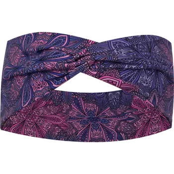Čelenka Ebbie Bavlněná čelenka - MANDALA FIALOVÁ Velikost: L