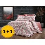 Bavlněné povlečení Čáry červené Velikost: 70x90, 140x220 cm