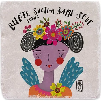 Digitální fotoaparát Mramorový tácek - Buďte světlem sami sobě (Budha)