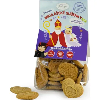 Lavandia Mikulášské sušenky s levandulí - bio 100 g Zimní limitovaná edice s perníčkovým kořením