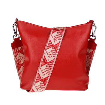 Kabelka NovaKabelka.cz Kožená italská crossbody kabelka Amalia Rossa IV