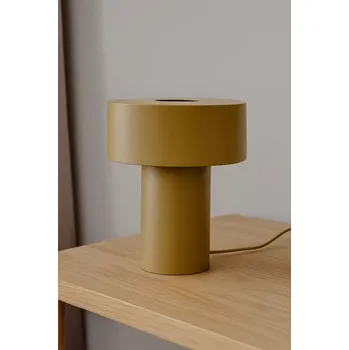 Lampička Stolní lampa, khaki - Hübsch Aki kovová