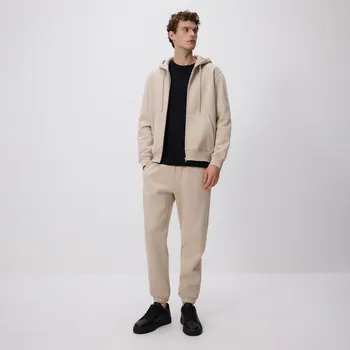 Pánské kalhoty Reserved - Teplákové kalhoty regular fit - béžová - 167EF-08X - 167EF-08X-S