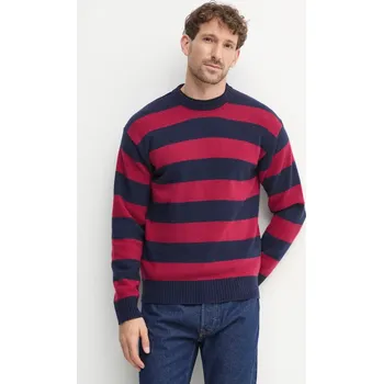 Pánský svetr Vlněný svetr United Colors of Benetton pánský, tmavomodrá barva, lehký, 18AYK107Y 59X, vel. M