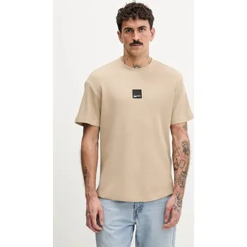 Bavlněné tričko Karl Lagerfeld Jeans B1M17082 béžová 08X, vel. M