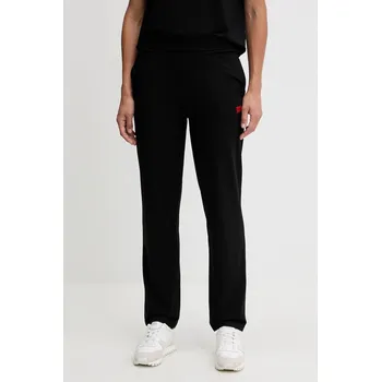 Tepláky HUGO SIGNATURE_PANT dámské, černá barva, 50556808 99X, vel. M