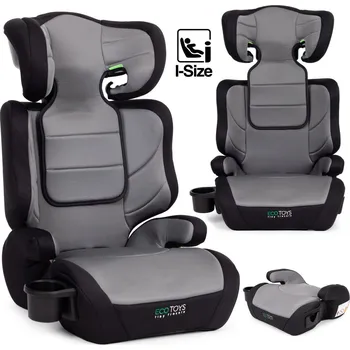 Autosedačka Dětská autosedačka 2v1 – podsedák i-Size, s držákem na nápoje, 100–150 cm