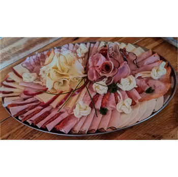 Obložená mísa se sýrem a šunkou - 6 porcí, 1 kg