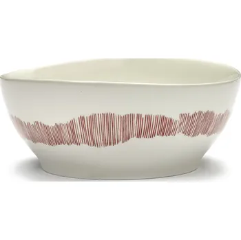 Serax, Miska Feast, 18 cm, bílo-červená - Formadore