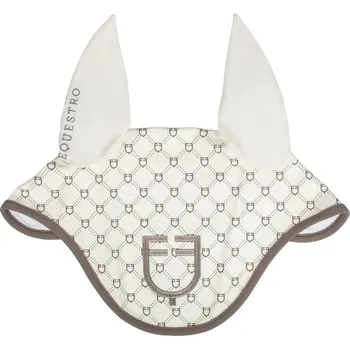 Čabraka pro koně EQUESTRO Čabraka Monogram Print Equestro, antique white/walnut FULL