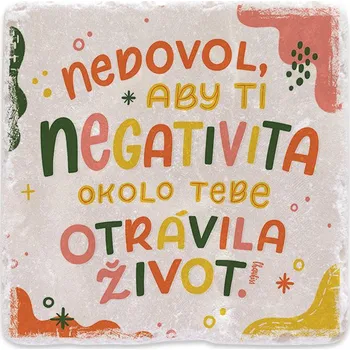 Digitální fotoaparát Mramorový tácek - Nedovol, aby ti negativita otrávila život