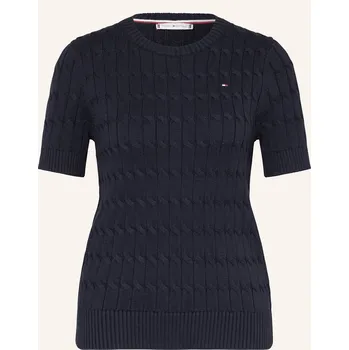 Dámské tričko Tommy Hilfiger Dámské Úpletové Tričko, tmavě modrá, 34
