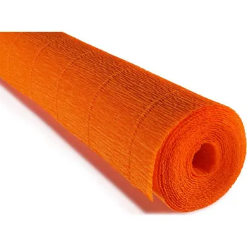 Speciální papír Cartotecnica Rossi Krepový papír role 180g (50 x 250cm) - oranžová 20E2