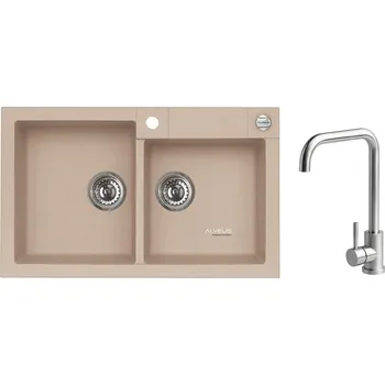 Granitový dřez Alveus SET ALVEUS ROCK 90 - 55+ BATERIE ANGEL CHROM SETA20105