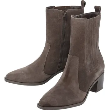 Dámská obuv esmara® Dámská kožená kotníková obuv Chelsea hnědá 36