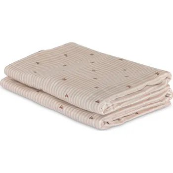 látková plena NUUROO Josefine Mušelínové pleny z bambusu 2 ks Stripe Bow