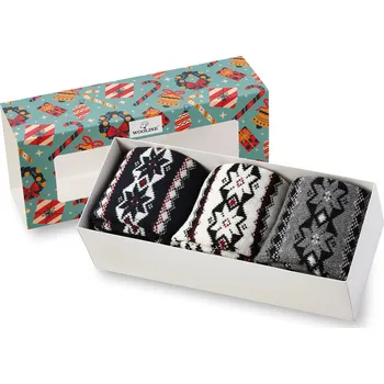 Dámské ponožky Dárkové balení dámských ponožek 3v1 NATURAL Wooline Wool 10 Velikost ponožek: EUR 35-38