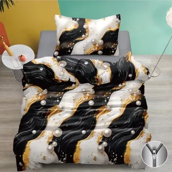 Povlečení NOVINKA 2025! Exkluzivní oboustranné Bavlněné povlečení s 3D efektem 140x200/70x90 cm - RENATA