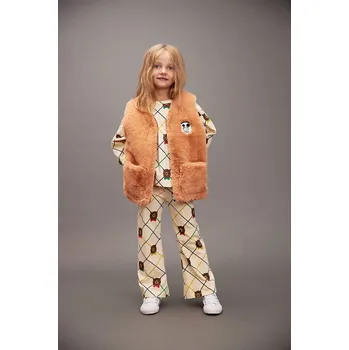 Chlapecká vesta Dětská vesta Mini Rodini Ritzratz 25710108 oranžová 20X, vel. 140-146