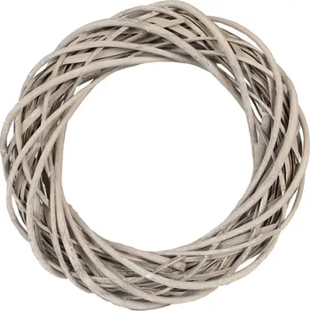 Věnec Béžový ratanový věnec Jilt – 30 cm