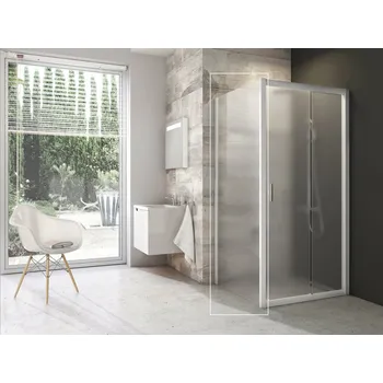 RAVAK Pevná stěna Ravak Blix BLPS 80 jednodílná, bílá/grape, 9BH40100ZG 9BH40100ZG