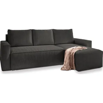 Sedací souprava PRM Rohová sedačka POTATO, 231 cm Roh pohovky: Pravý roh, Barva látky: POSO 34 (Grafit)