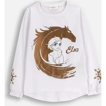 Chlapecké tričko Dětské tričko s dlouhým rukávem Coccodrillo bílá barva, LICENCE GIRL ZC5143103LGD 00X, vel. 104