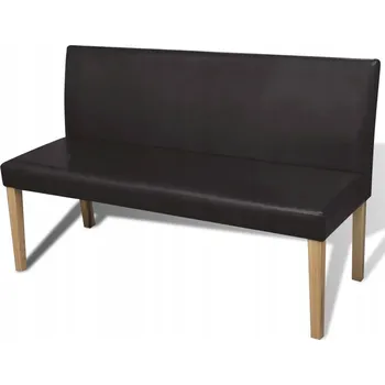 Zahradní lavice Lavice z masivního borovicového dřeva, tmavě hnědá, 139,5x50x86 cm