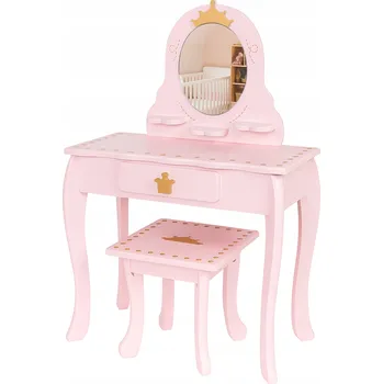 Toaletní stolek Toaletní Stolek Aptel růžový matný 59,5 x 89 x 30 cm